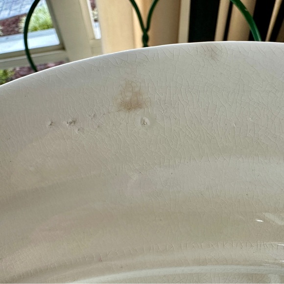 HOMER LAUGHLIN, BRITTANY, 13 1/2” OVAL SERVING PLATTER IN THE “MAJESTIC“ PATTERN - Picture 10 of 10